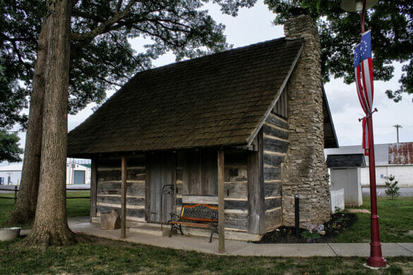 Cabin in historical village