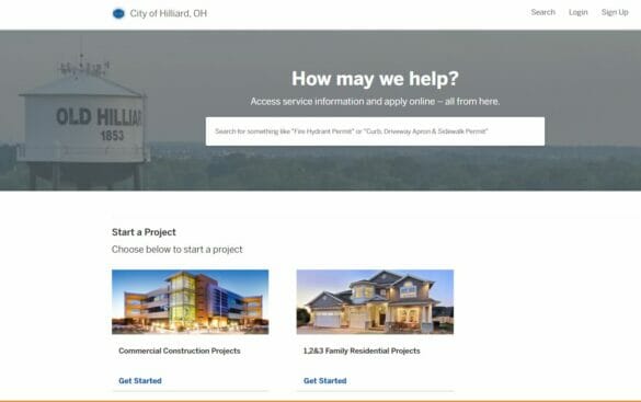 City Launches New Digital Permitting System City Of Hilliard