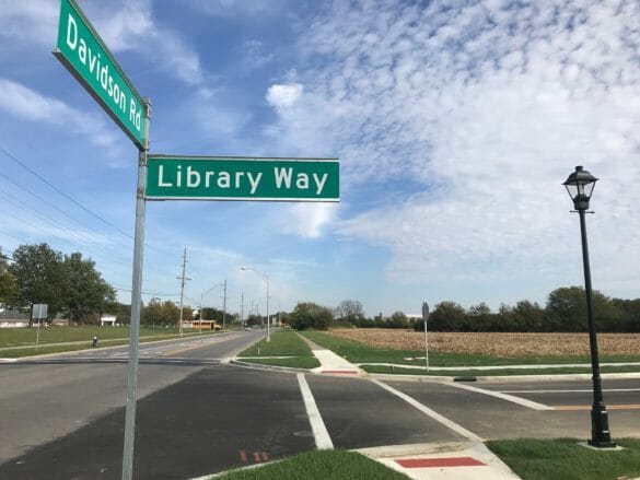 Library Way Sign