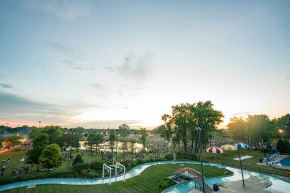 the lazing river at the park