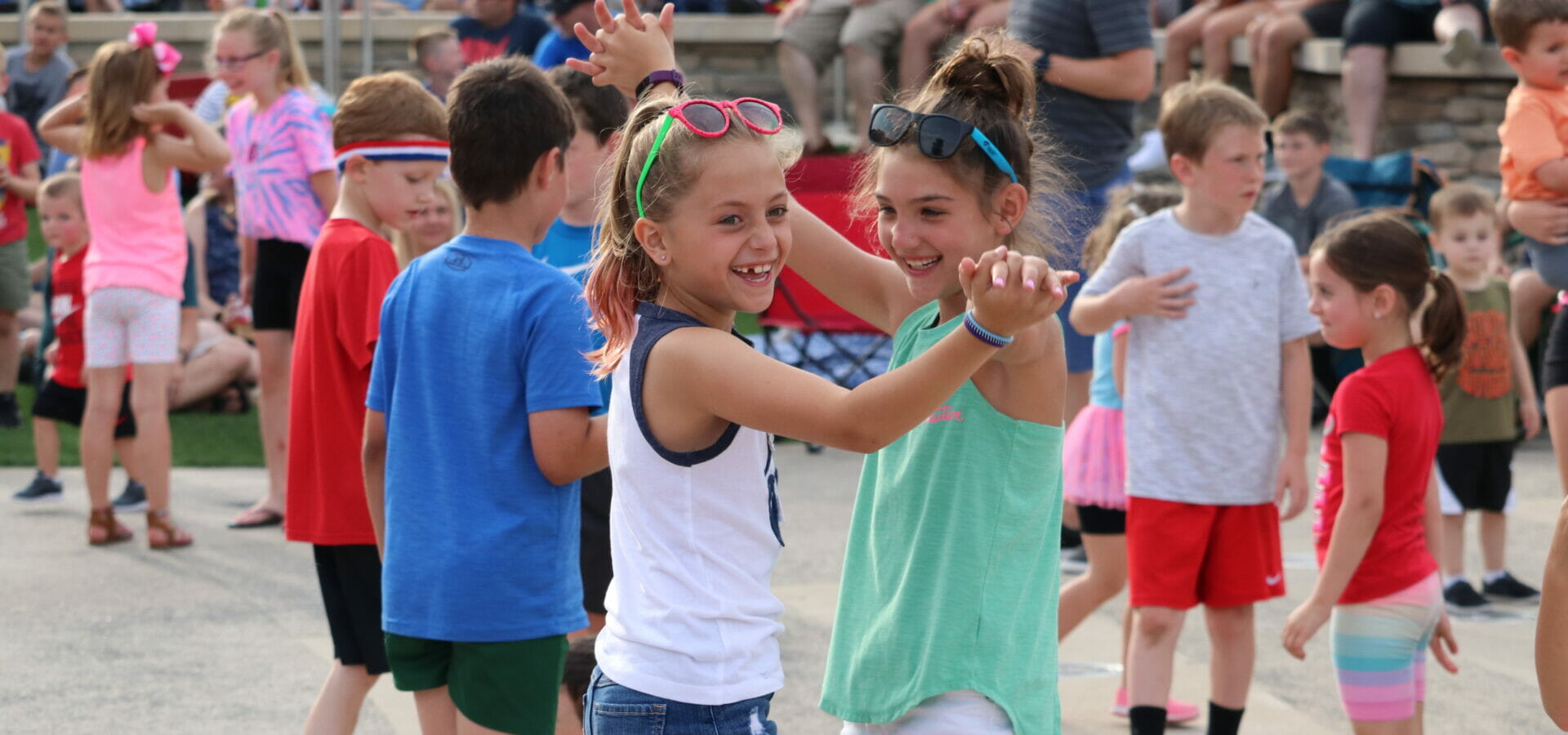 Kids dancing at Celebration at the Station