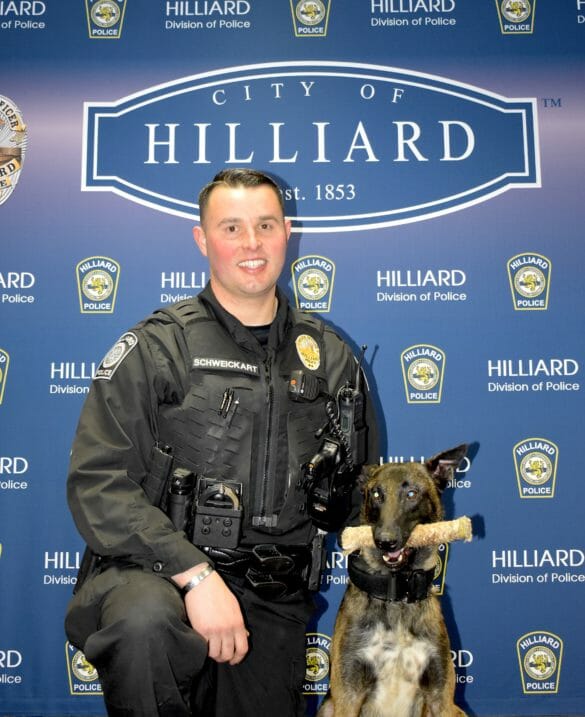 K9 officer Max with his handler