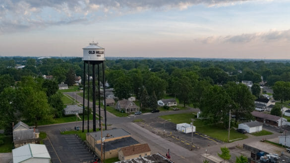 The City of Hilliard with the water tower in the skyline