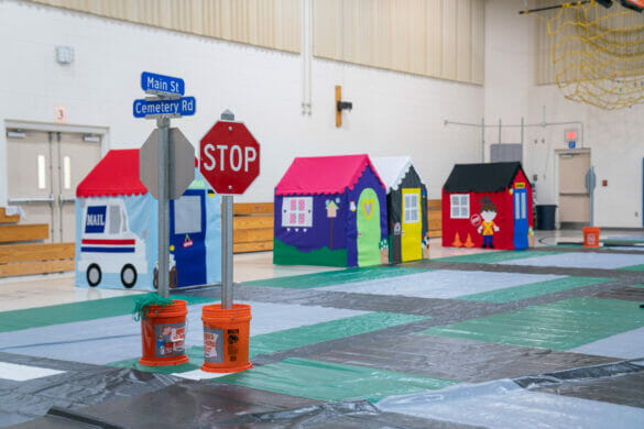 Fake village for Safety Town