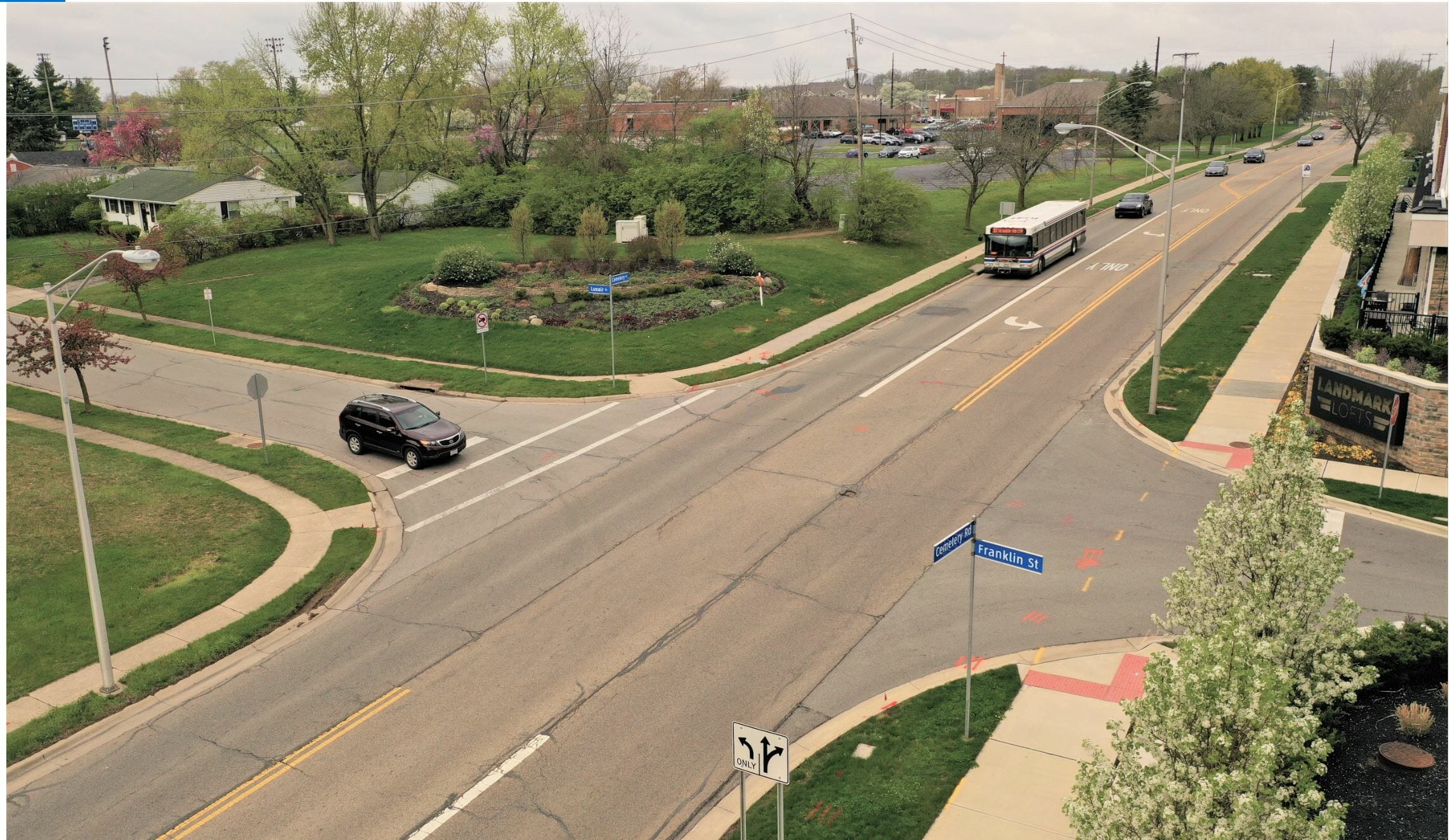 Flashing Beacon Crosswalk coming to Cemetery and Franklin Intersection