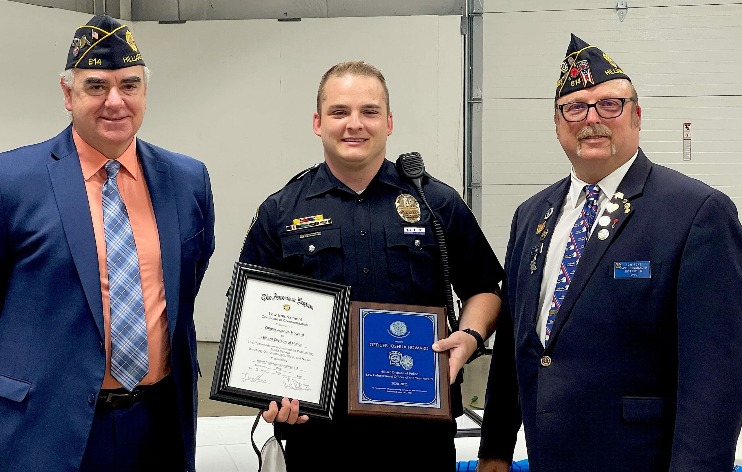 American Legion Names HPD’s Howard Officer of the Year - City of Hilliard