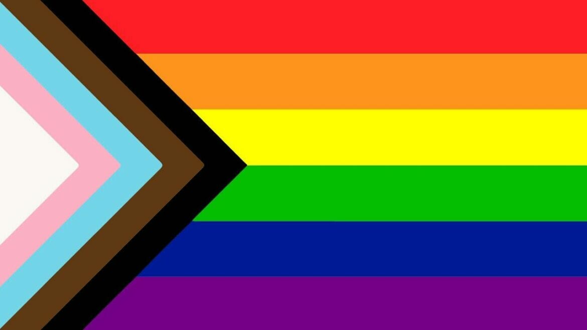 the lgbtq+ pride flag