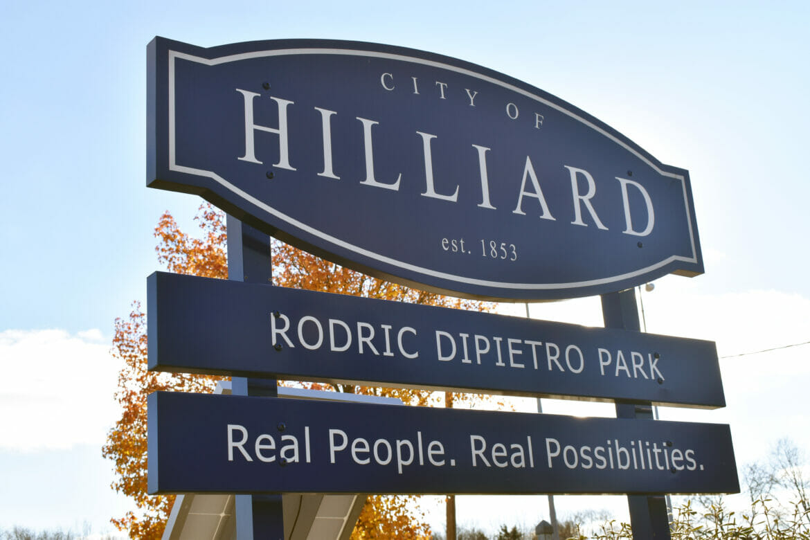 Hilliard Park sign