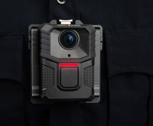 Every sworn Hilliard police officer will be assigned a Watch Guard body-worn camera, such as this. The cameras are expected to be implemented mid-year in 2022.
