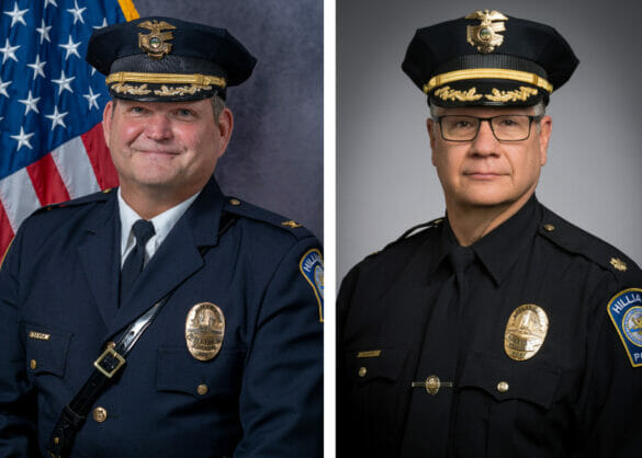 Chief Grile Portrait and Deputy Chief Wood Portriat