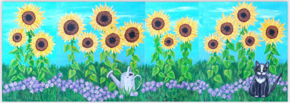 Sunflower painting