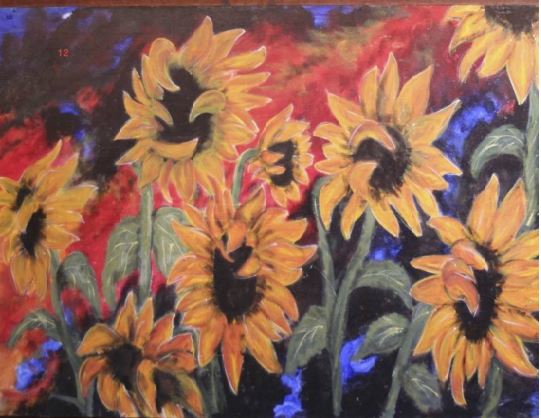 painting of sunflowers