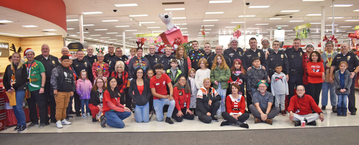 Group gathers at Target for Heroes and Helpers. 