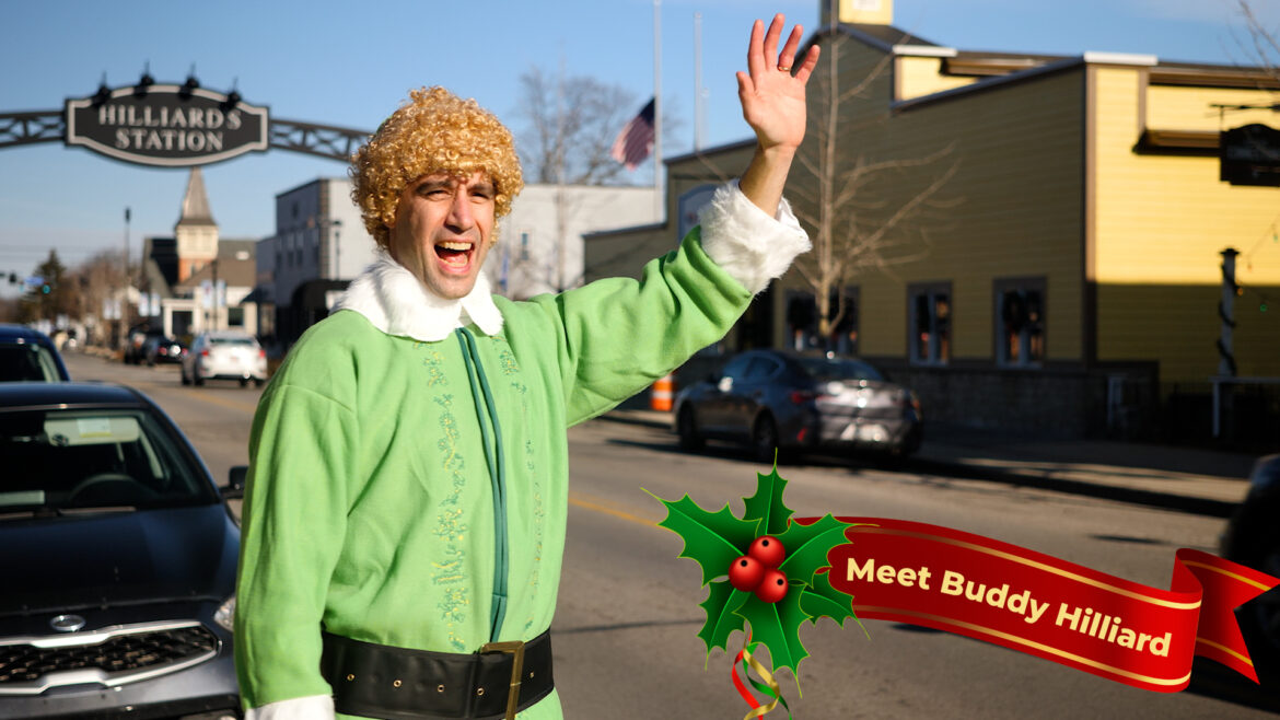 This past week, Buddy was out and about spreading holiday cheer in his favorite place: Hilliard.