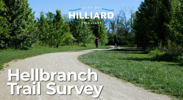 The City of Hilliard plans to resurface Heritage Club Drive in 2025. The existing wide sidewalk along Heritage Club Drive serves pedestrians and bicyclists that live in the area as well as through users on the Hellbranch Trail.