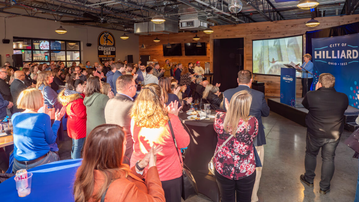 City Manager Michelle Crandall delivered our annual State of the City presentation in front of a packed house Wednesday evening at Crooked Can Brewing Company in Downtown Hilliard.