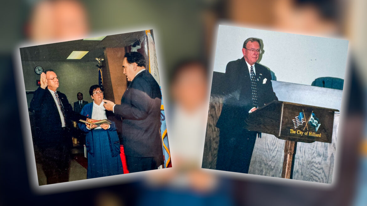Roger Reynolds pictured through the years during his 24 years as Hilliard's first full-time mayor. 