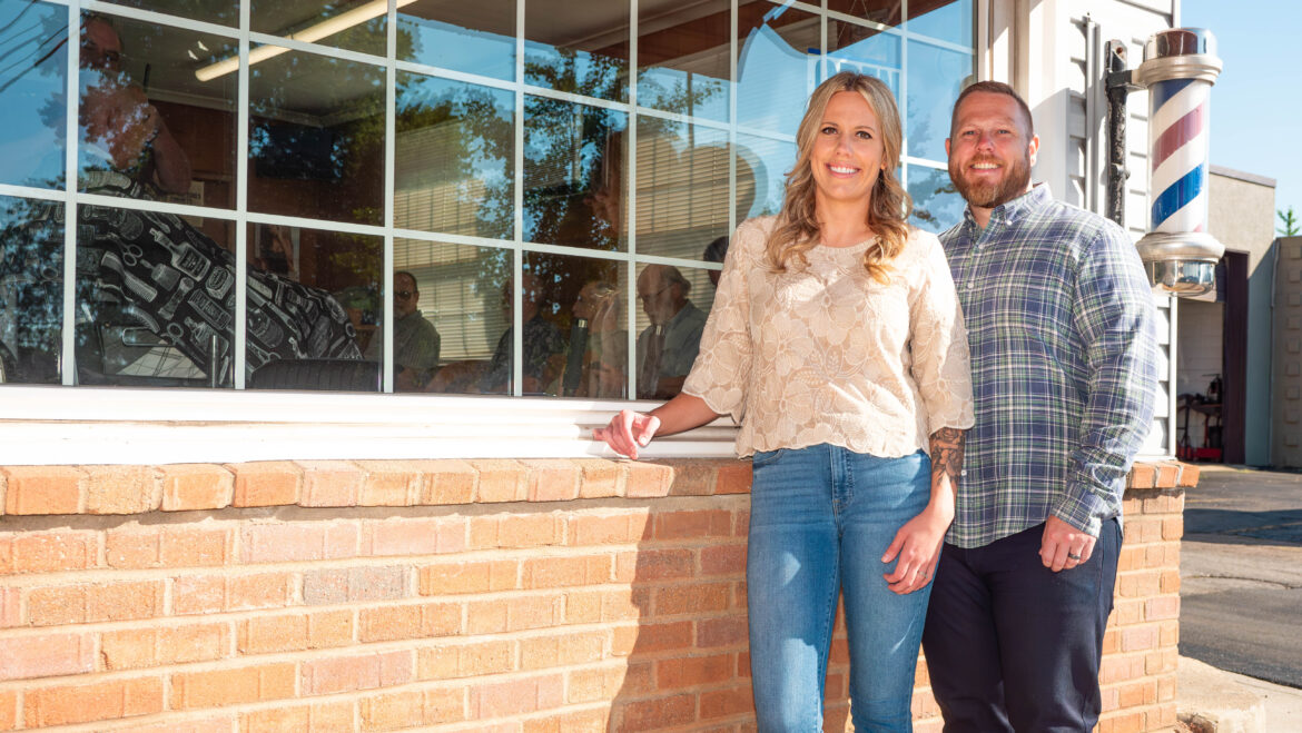 The central Ohio couple purchased Barker's Barbershop in March of this year, and already have plans to renovate the building thanks thanks to the Old Hilliard Facade Improvement Program.