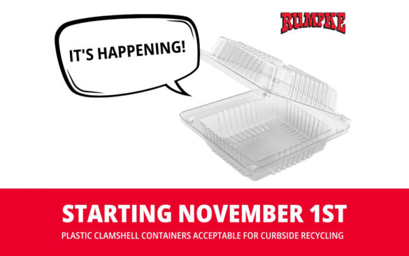 Clear clamshell recycling