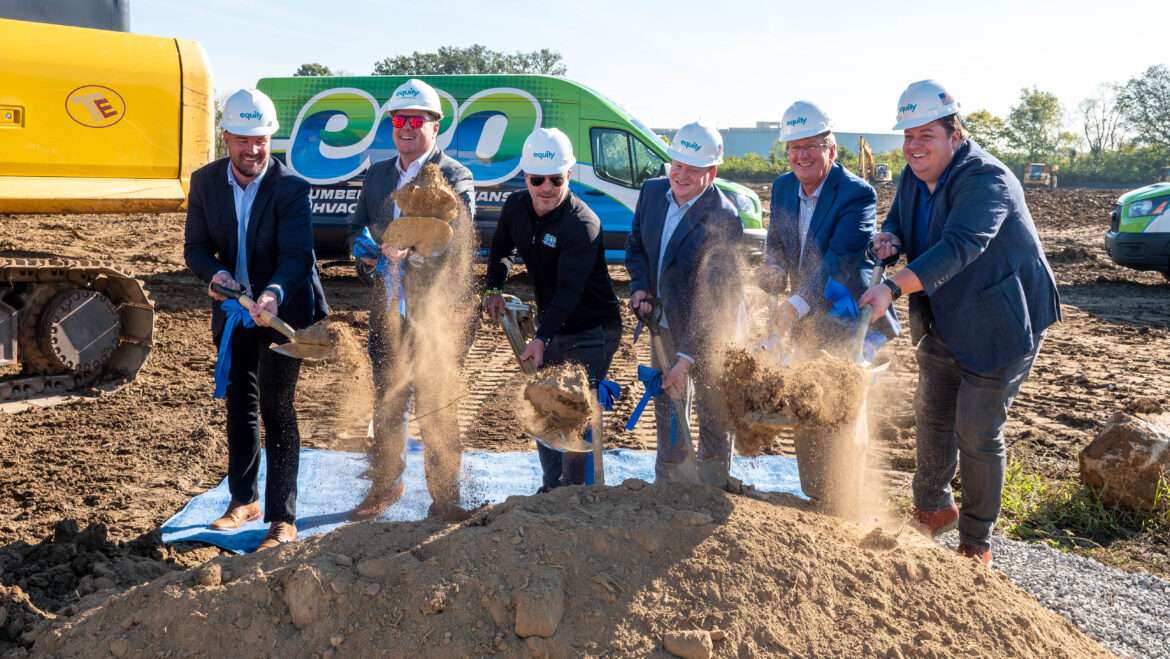 Hilliard-based commercial real estate developer Equity hosted a groundbreaking event Thursday for its new $29 million, 158,000-square-foot flex industrial building set to be built on 19-plus acres of land east of Britton Parkway near I-270.