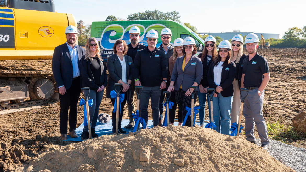 Hilliard-based commercial real estate developer Equity hosted a groundbreaking event Thursday for its new $29 million, 158,000-square-foot flex industrial building set to be built on 19-plus acres of land east of Britton Parkway near I-270.