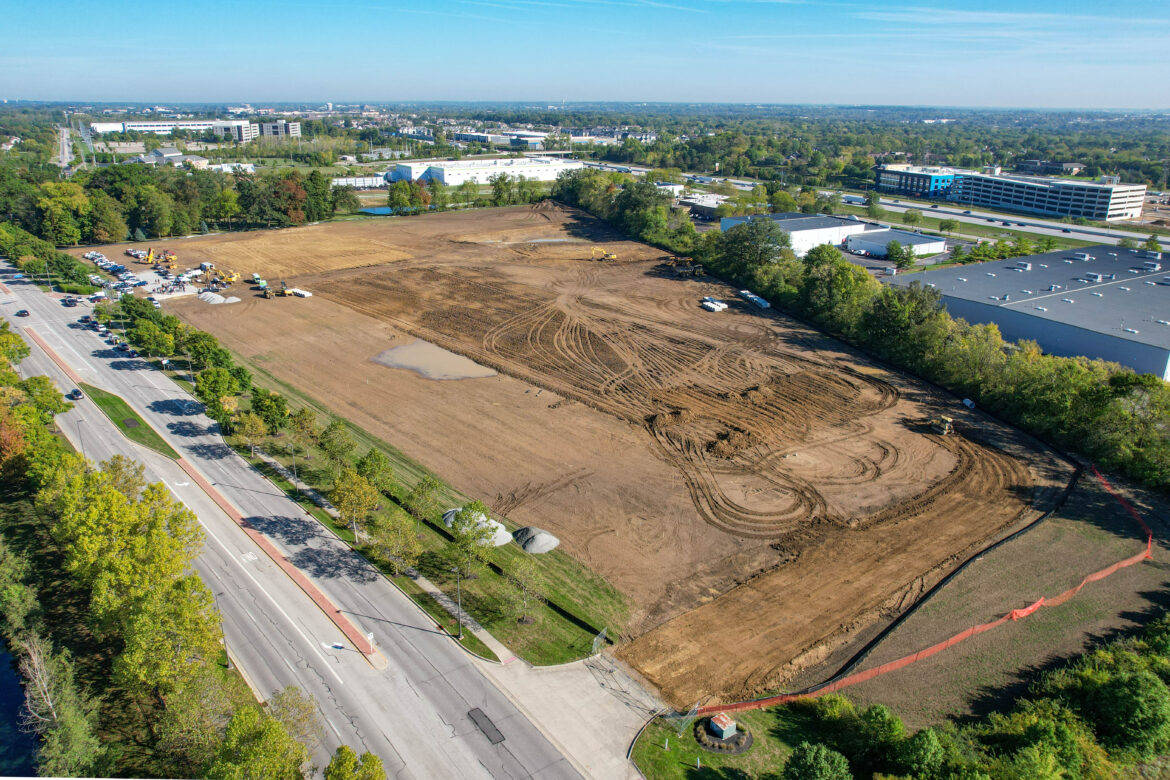 The 19-plus acre site is located east of Britton Parkway near Mount Carmel Hilliard and Advanced Drainage Systems' new research and development facility. 