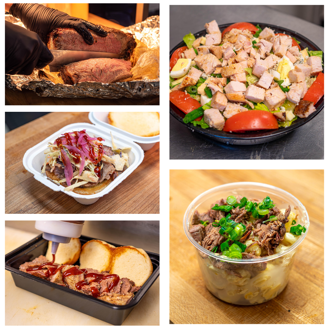 Smoked Lick BBQ offers a variety of smoked meats and fresh sides that can be ordered individually or in small to large catering quantities.