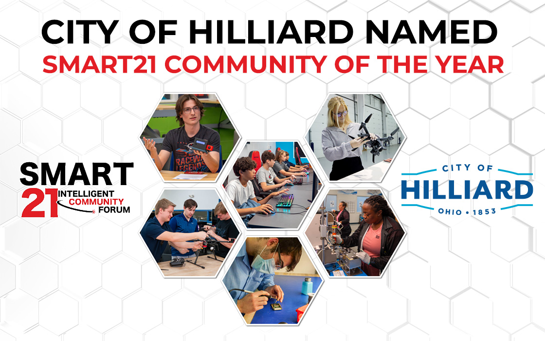 The City of Hilliard has been named one of the world’s top smart cities, earning a spot in the Intelligent Community Forum’s (ICF) Smart21 communities for a third consecutive year.