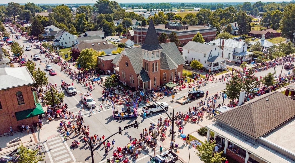 overhead shot of hilliard