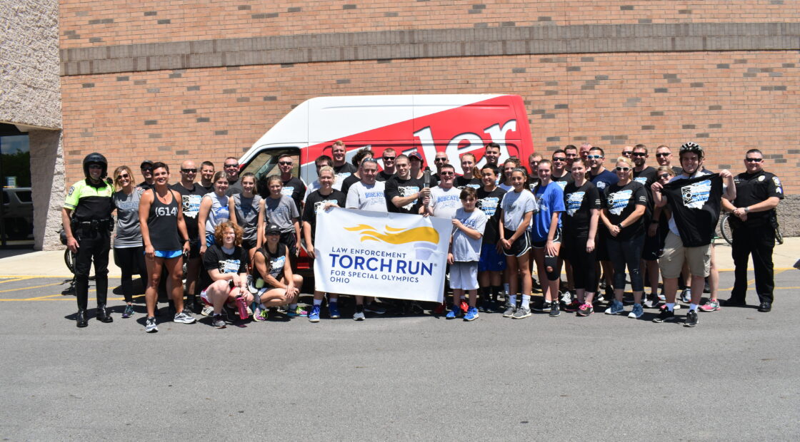 The city of hilliard at the torch run