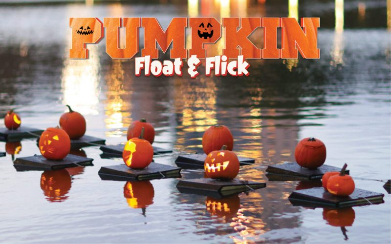 pumpkin float and flick
